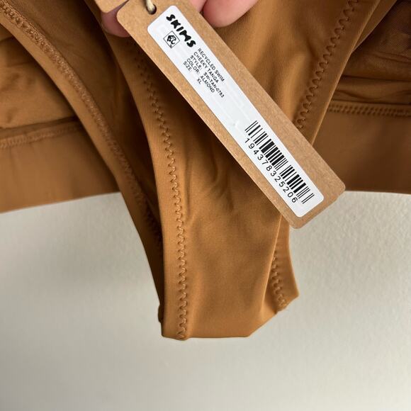 Skims Plunge Two Piece Bikini Set Womens Size XL Brown Underband  NWT - Picture 9 of 10